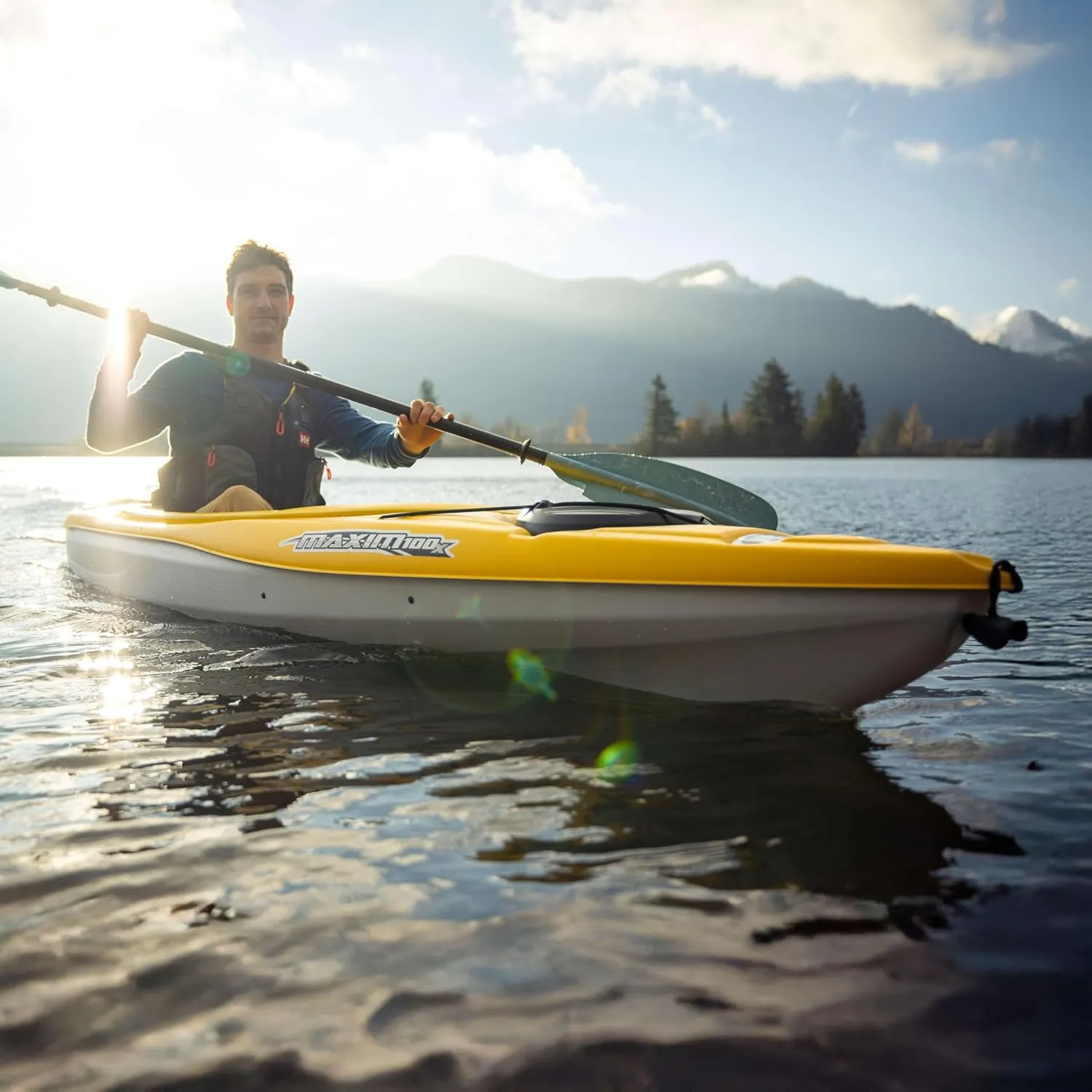 Pelican - Maxim 100X Recreational Kayak - Sit-in - Lightweight one Person Kayak - 10ft
