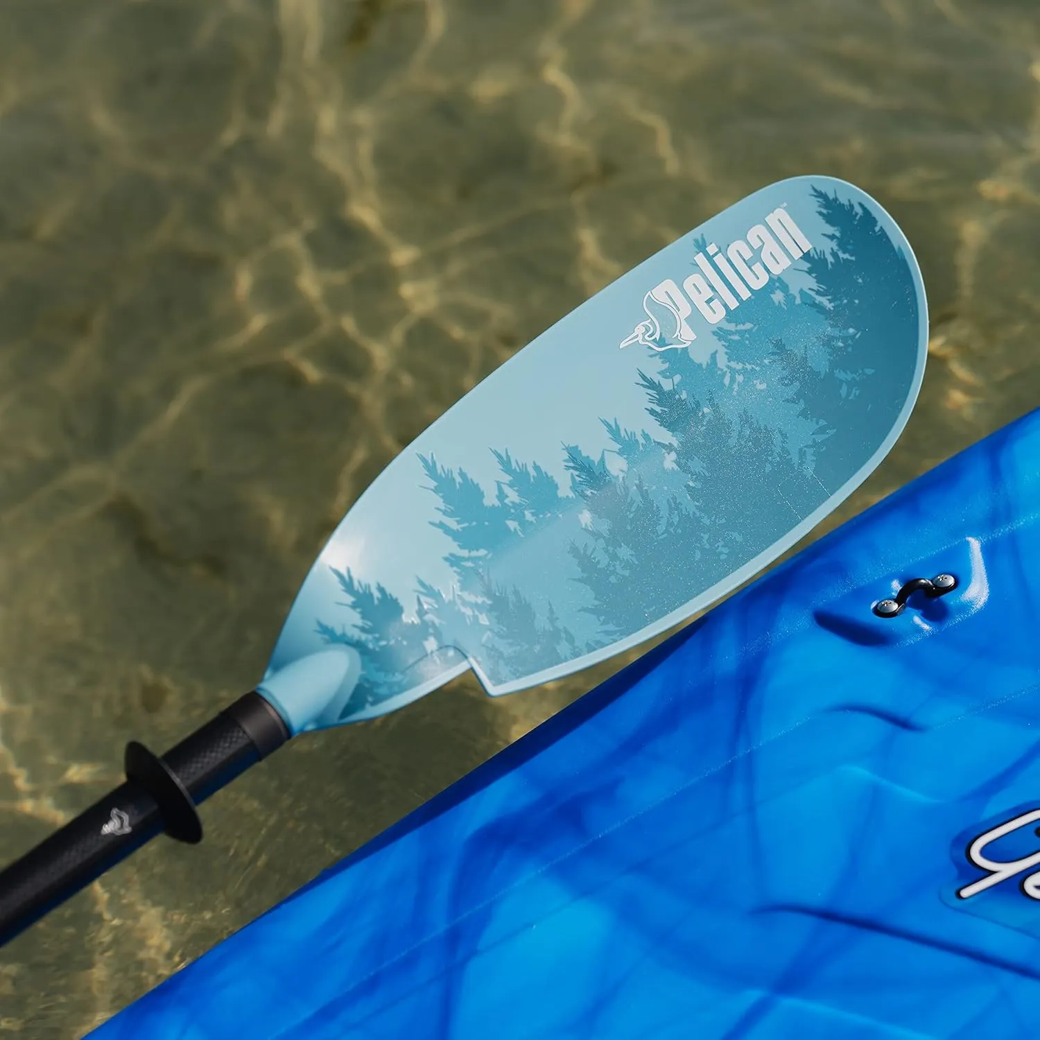 Pelican Symbiosa Kayak Paddle - Adjustable Fiberglass Shaft with Nylon Blades - Lightweight - 90.5in 240cm to 98.5in 250cm