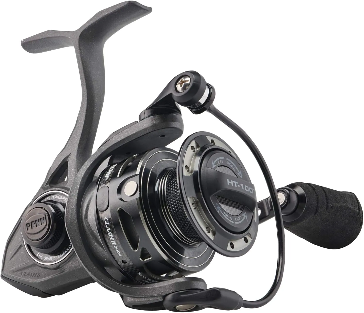 Penn Clash II Spinning Reel - Lightweight Saltwater Shore and Kayak Fishing Reel for Lure Fishing - Sea Fishing Reel for Bass, Pollack, Cod, Wrasse