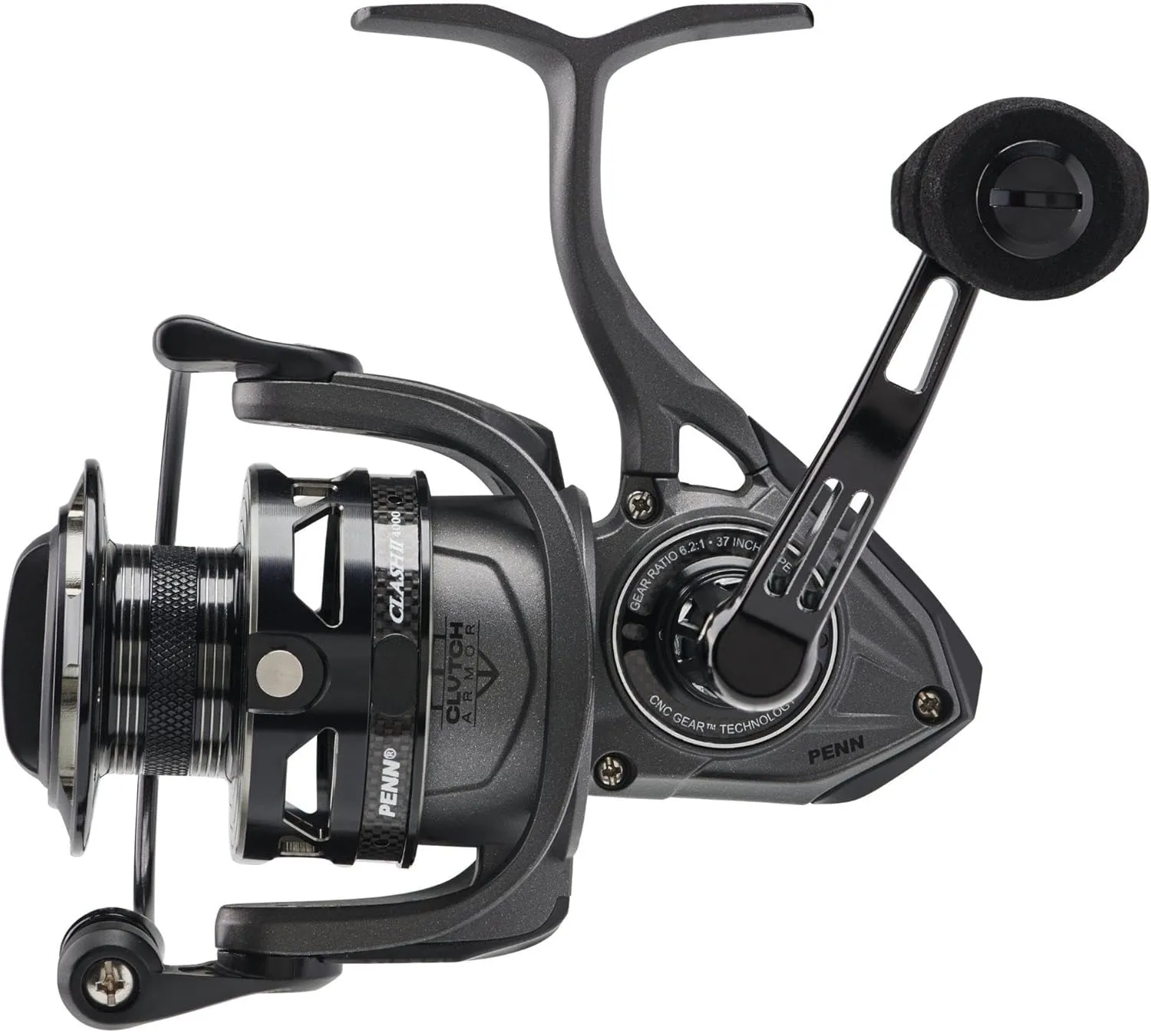 Penn Clash II Spinning Reel - Lightweight Saltwater Shore and Kayak Fishing Reel for Lure Fishing - Sea Fishing Reel for Bass, Pollack, Cod, Wrasse