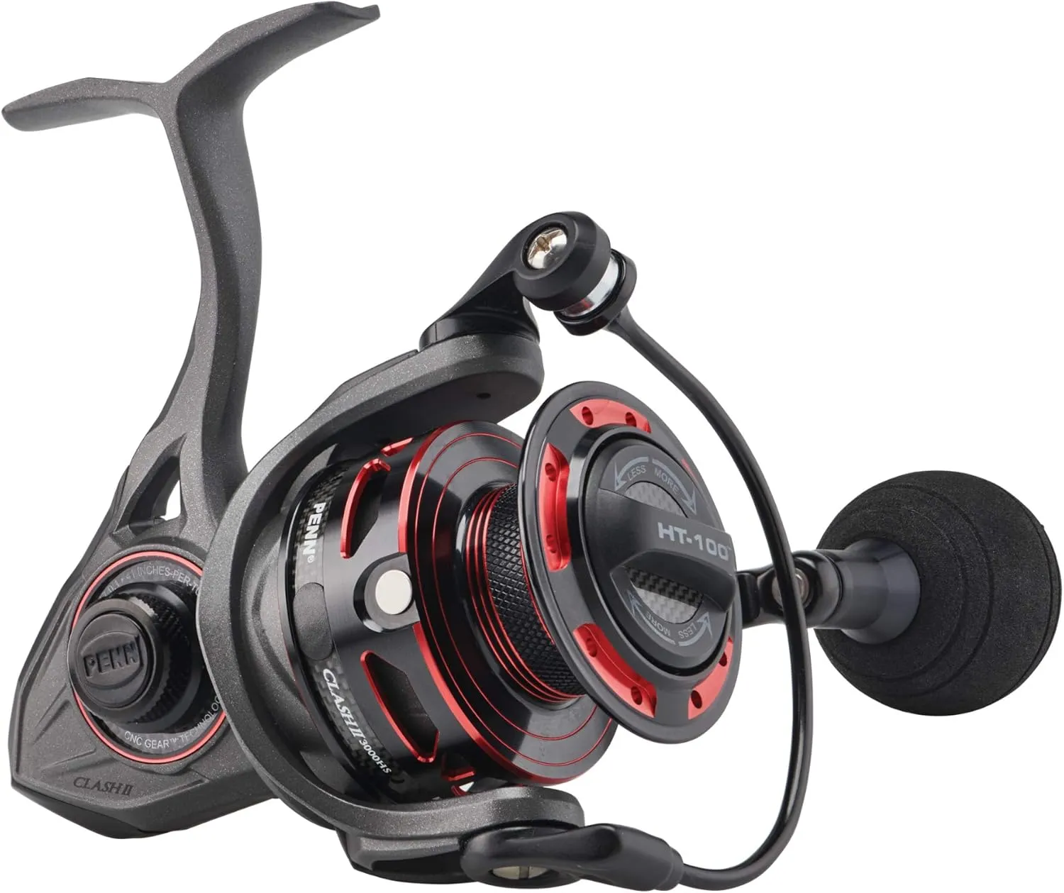 Penn Clash II Spinning Reel - Lightweight Saltwater Shore and Kayak Fishing Reel for Lure Fishing - Sea Fishing Reel for Bass, Pollack, Cod, Wrasse