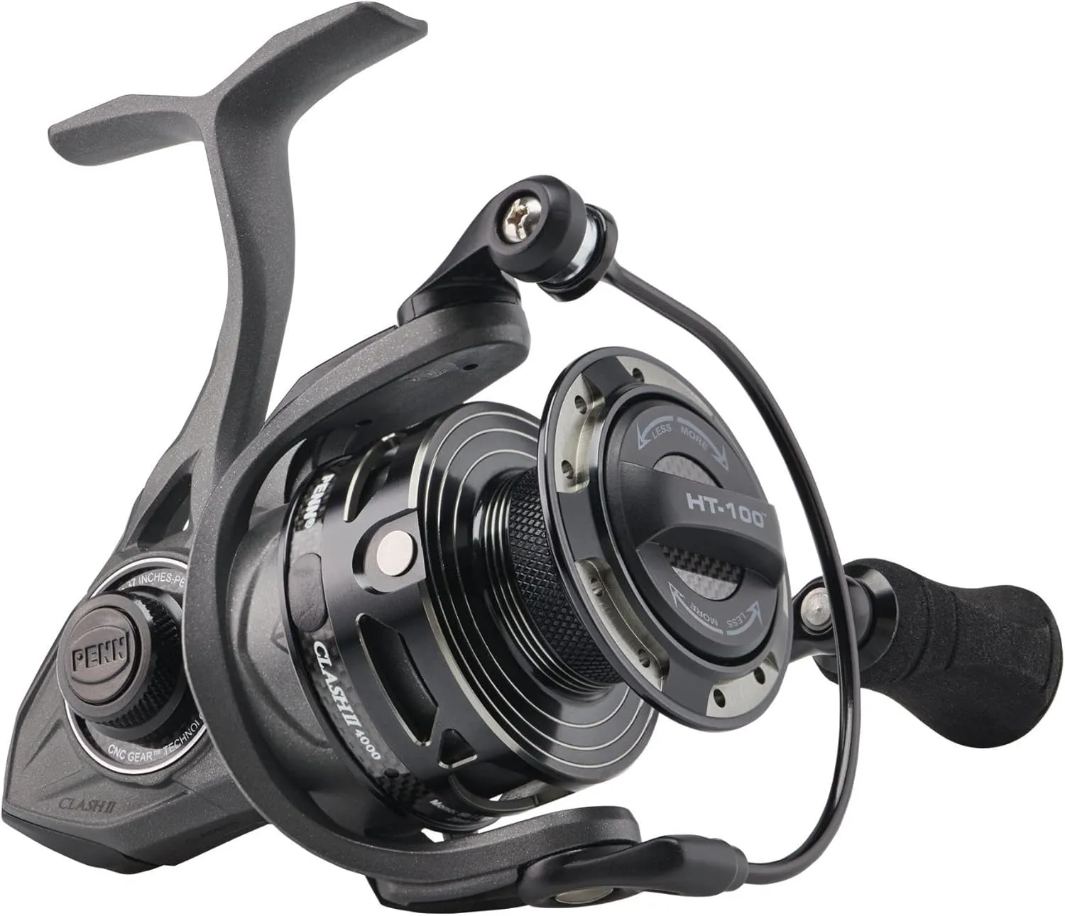 Penn Clash II Spinning Reel - Lightweight Saltwater Shore and Kayak Fishing Reel for Lure Fishing - Sea Fishing Reel for Bass, Pollack, Cod, Wrasse