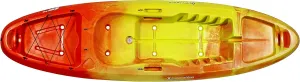 Perception Zip 9.5 | Sit on Top Kayak for All-Around Fun | Stable and Fast | Rear Storage with Tie Downs | 9' 6"