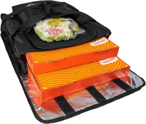 Pizza Caddy Insulated Food Delivery Bag 20-Inch by 20-Inch by 6-Inch