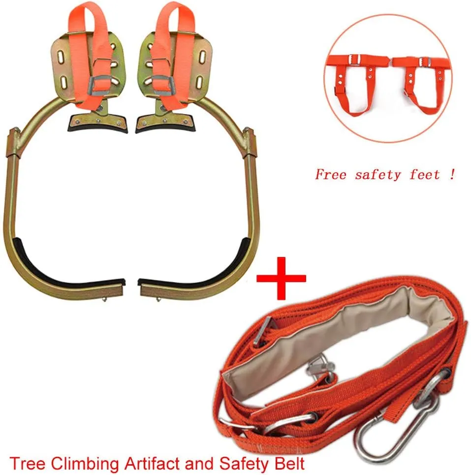 Pole Climbing Spikes, Climbing Trees Artifact Electrician Wooden Pole Foot Buckle, Durable, Suitable for Hunting Observation, Fruit Picking.,300Model