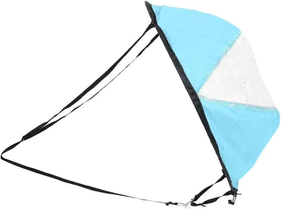 Polyester Taffeta Folding Kayak Wind SAIL Transparent Window Canoe Boat Water Sports Accessory for Outdoor Activities
