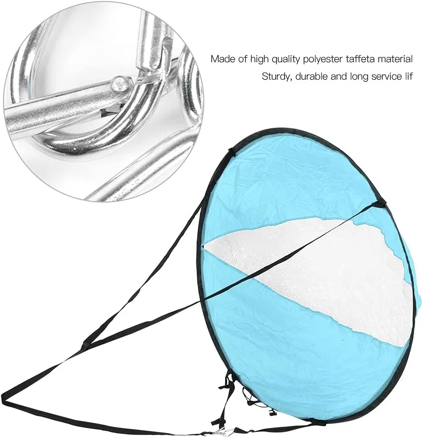 Polyester Taffeta Folding Kayak Wind SAIL Transparent Window Canoe Boat Water Sports Accessory for Outdoor Activities