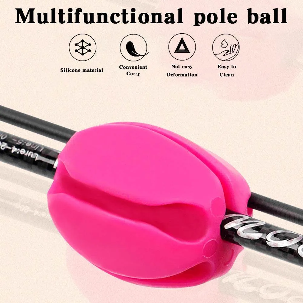 Portable Fishing Rod Fixed Ball Practical Lightweight Fishing Rod Fastener Fishing Pole Accessories