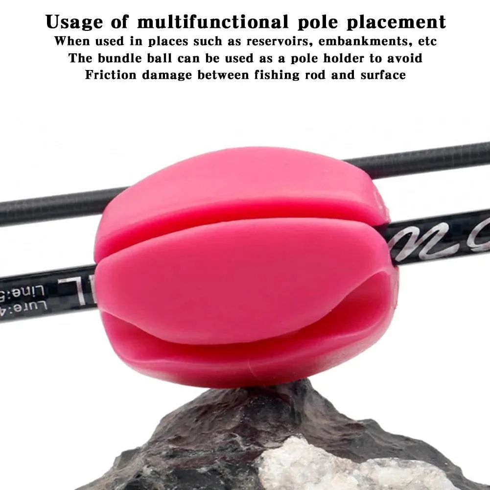 Portable Fishing Rod Fixed Ball Practical Lightweight Fishing Rod Fastener Fishing Pole Accessories
