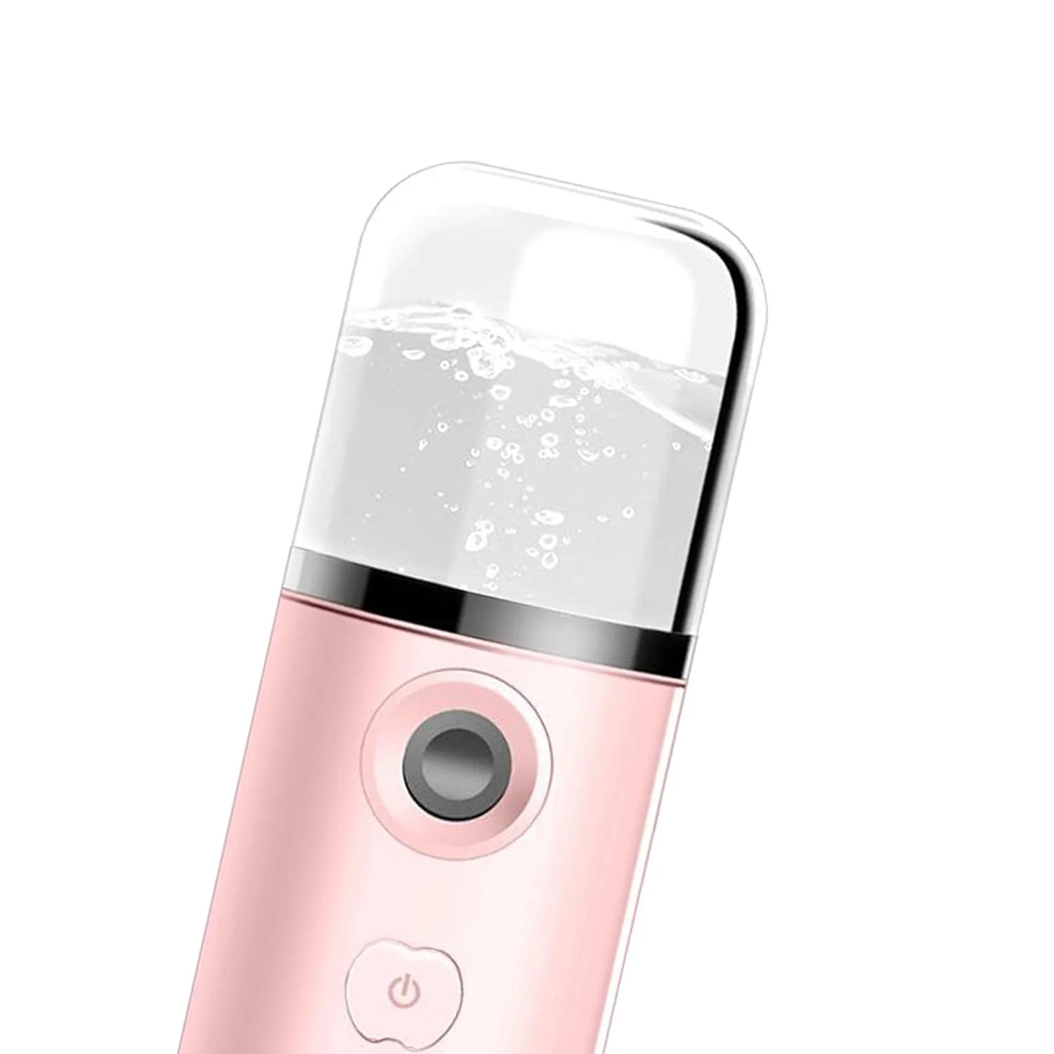 Portable Nano Ionic Facial Steamer for Deep Cleaning and Moisturizing - Mini Mist Sprayer for Makeup Support and Spa Day Kit - for Professional and Home Use - Pink