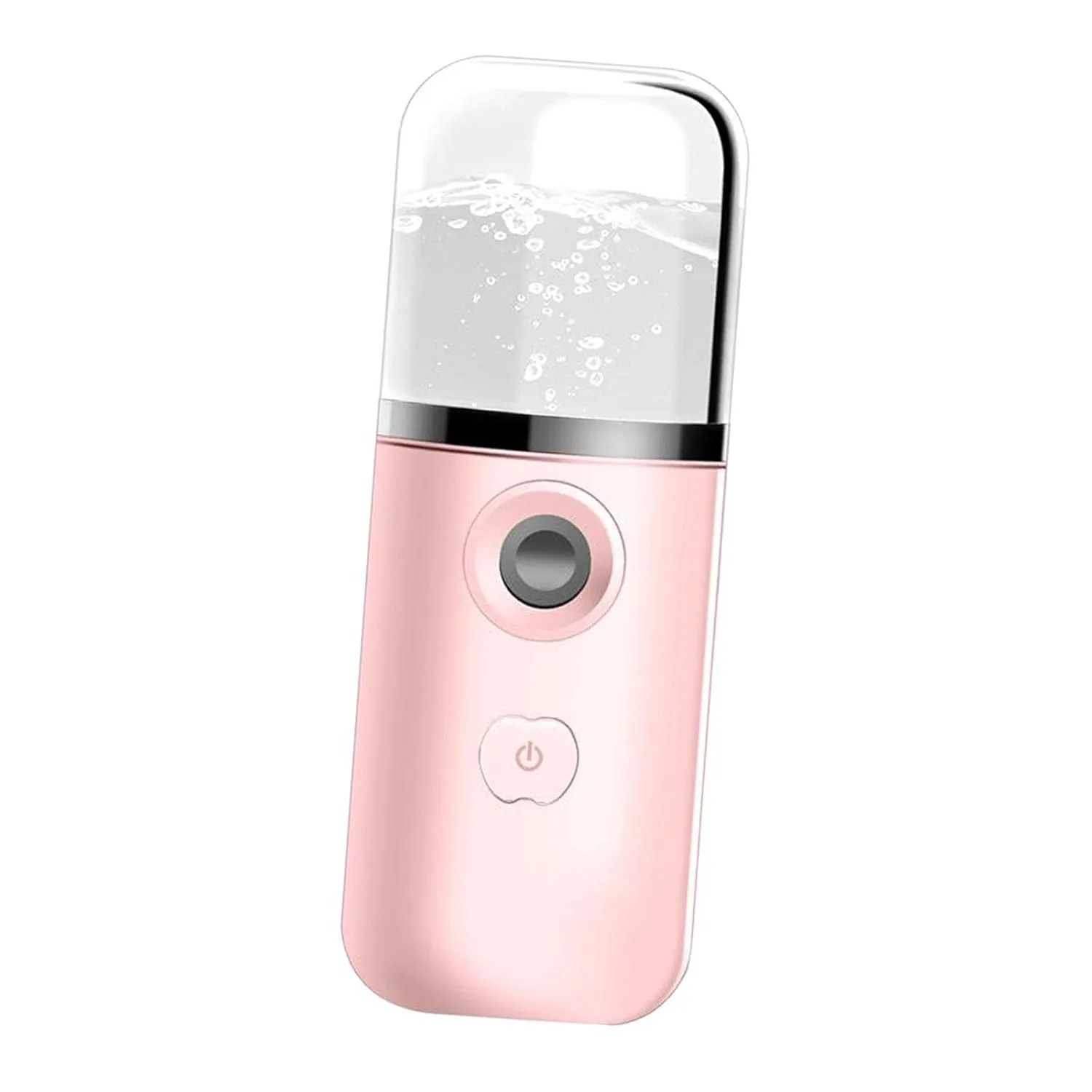 Portable Nano Ionic Facial Steamer for Deep Cleaning and Moisturizing - Mini Mist Sprayer for Makeup Support and Spa Day Kit - for Professional and Home Use - Pink