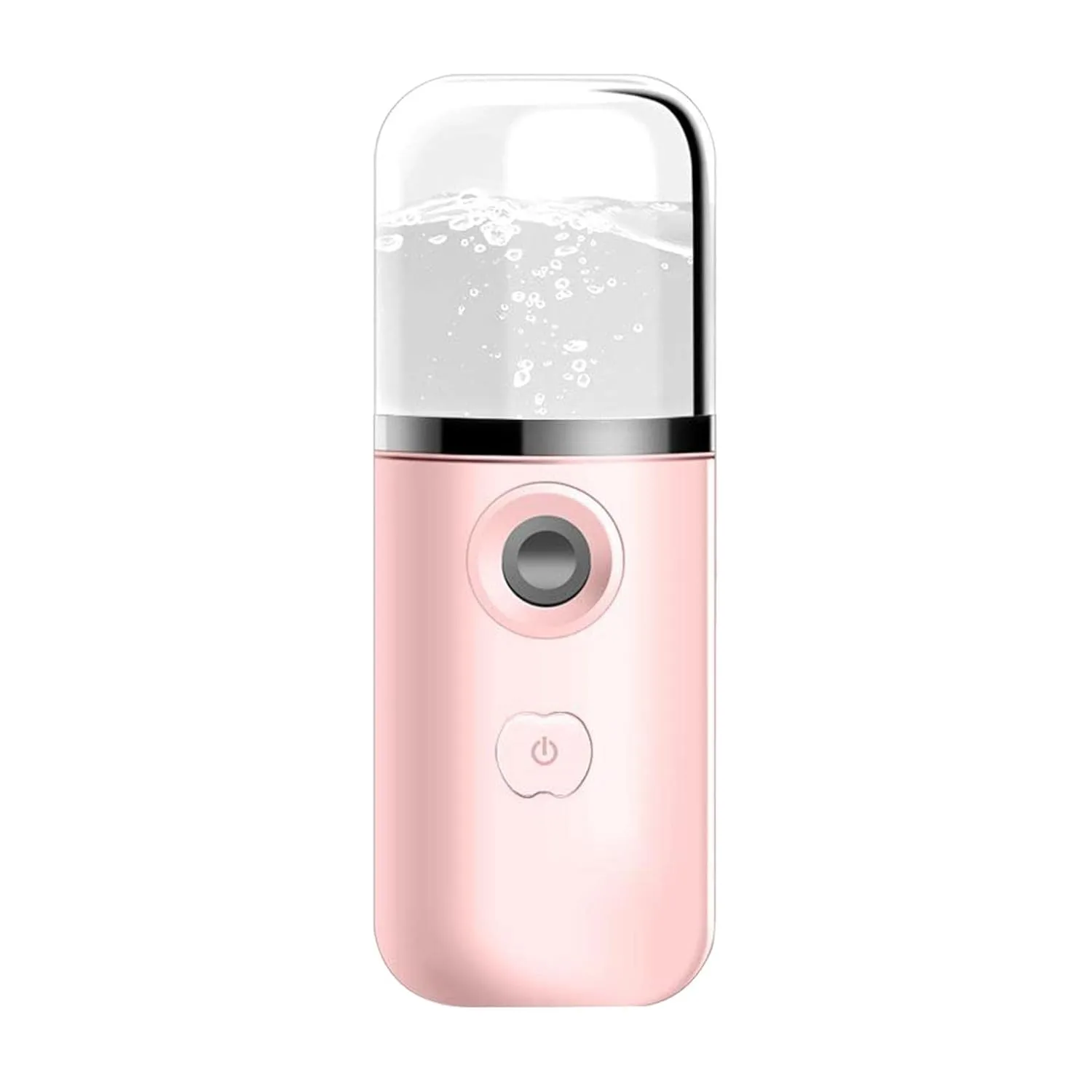 Portable Nano Ionic Facial Steamer for Deep Cleaning and Moisturizing - Mini Mist Sprayer for Makeup Support and Spa Day Kit - for Professional and Home Use - Pink