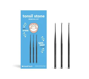 Premium Tonsil Stone Removal Kit - Safe Easy Removal - Bioengineer Designed - Tools Made in USA, Blue