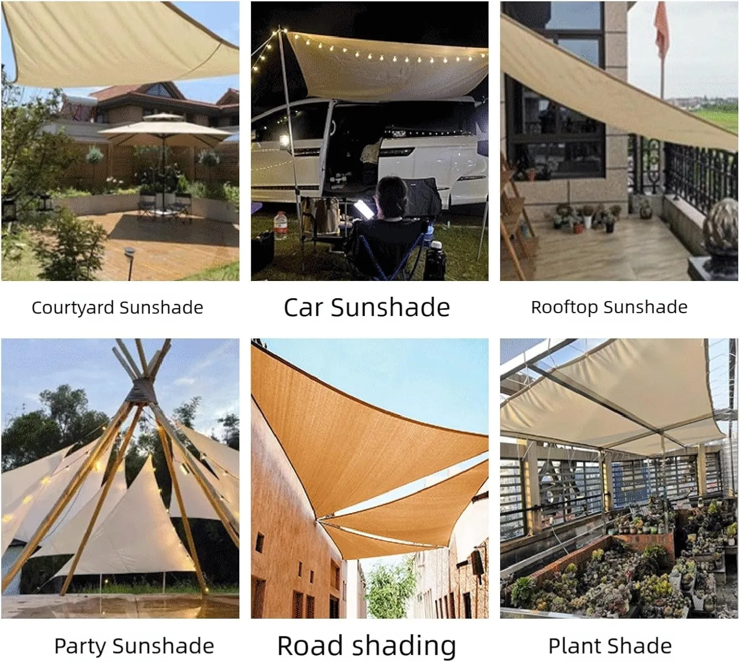 Premium Triangle Sun Shade Sail for Patio, Garden & Outdoor Spaces, Heavy-Duty HDPE Fabric with Reinforced Edges & UV Protection, Water & Air Permeable(We Make Custom Size)(198x198x198 in)