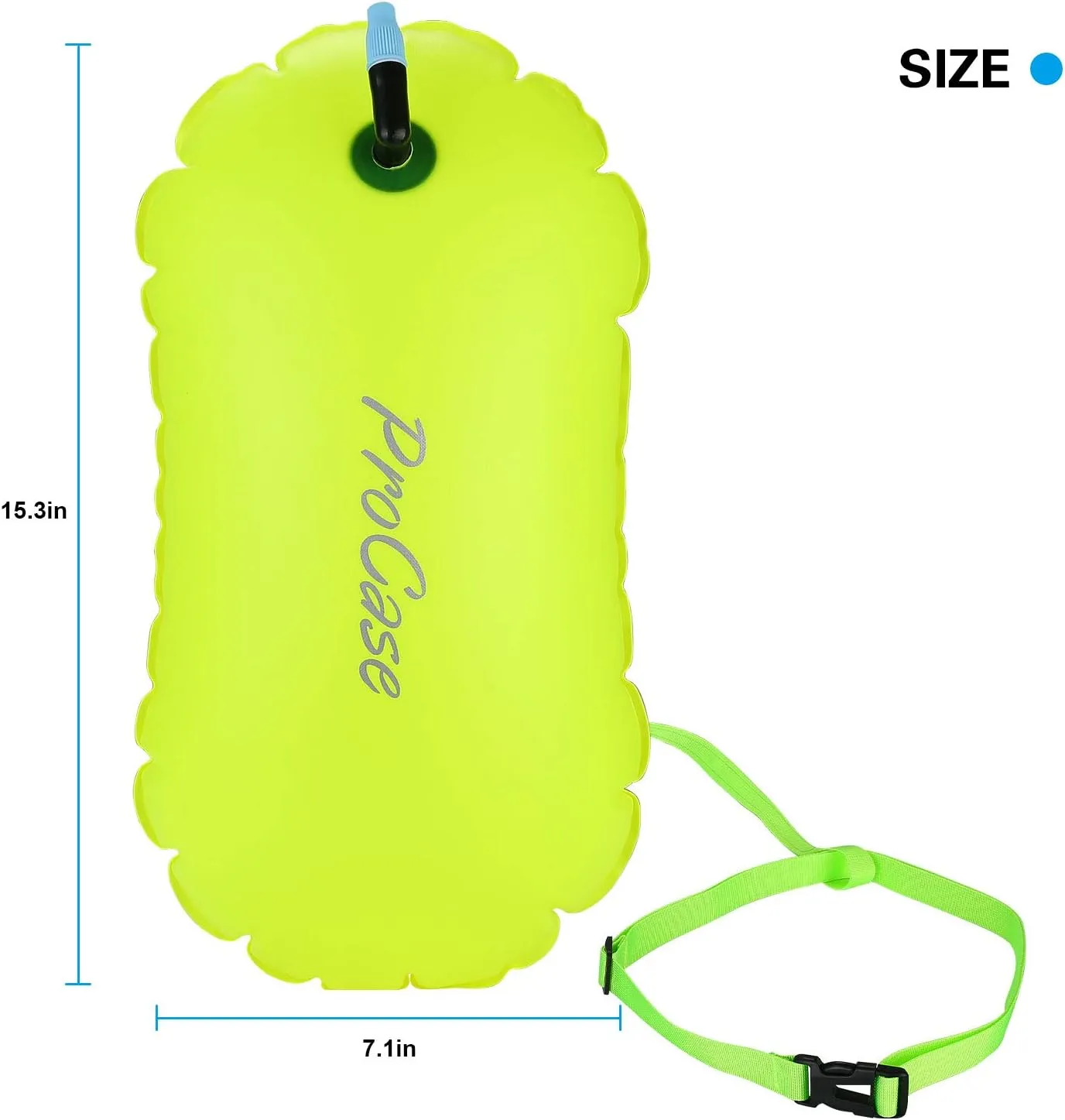 ProCase Swim Buoy Float, Swimming Bubble Safety Float with Adjustable Waist Belt for Open Water Swimmers, Triathletes, Snorkelers, Kayakers, Safe Swim Trainers