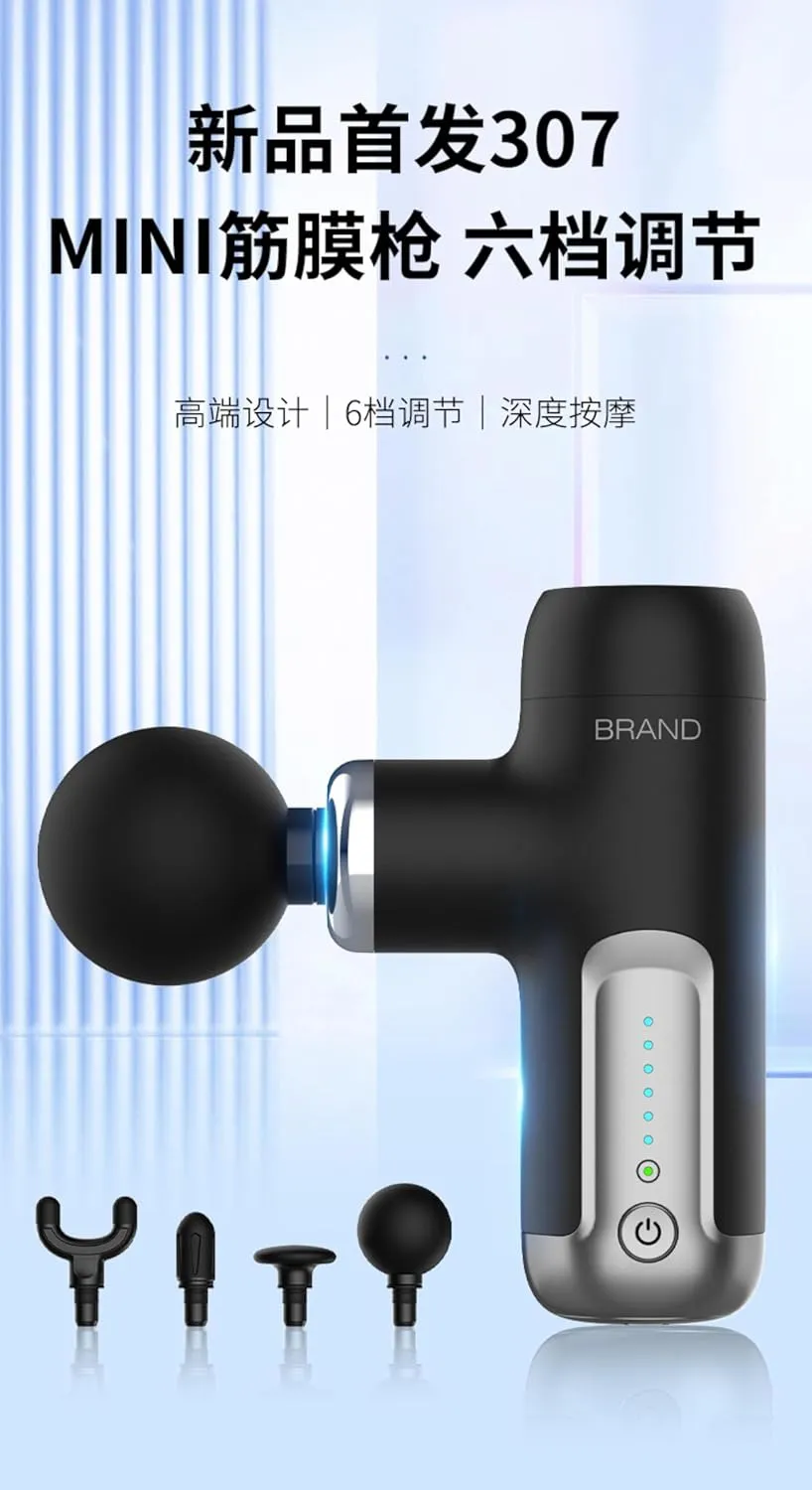Proflex Mini Massager - Dual-Mode Muscle Relief Gun with Ai Chip (4 Interchangeable Heads)​
