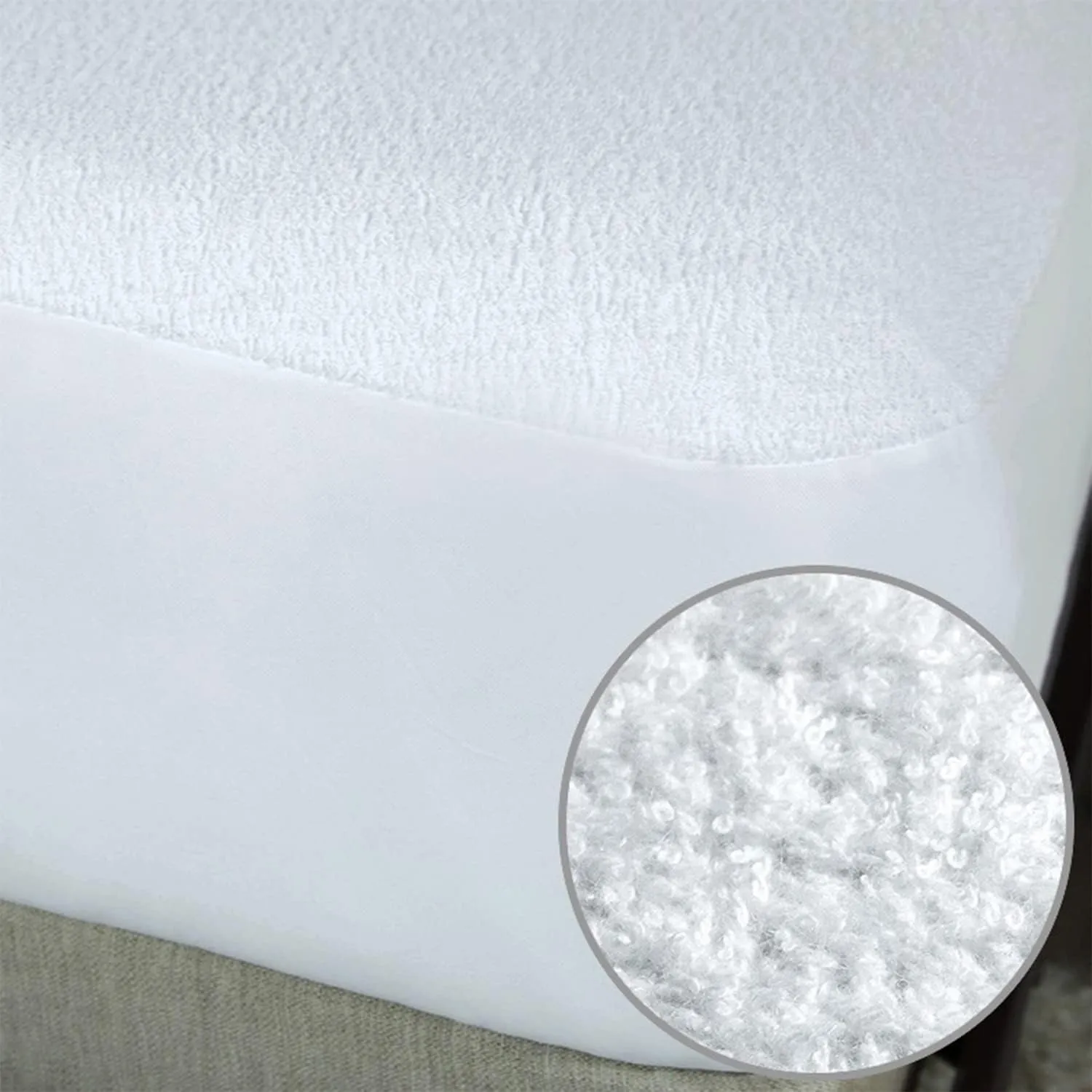 Protect-A-Bed, Premium Cotton-Terry Mattress Protector, Waterproof, 5-sided, Queen