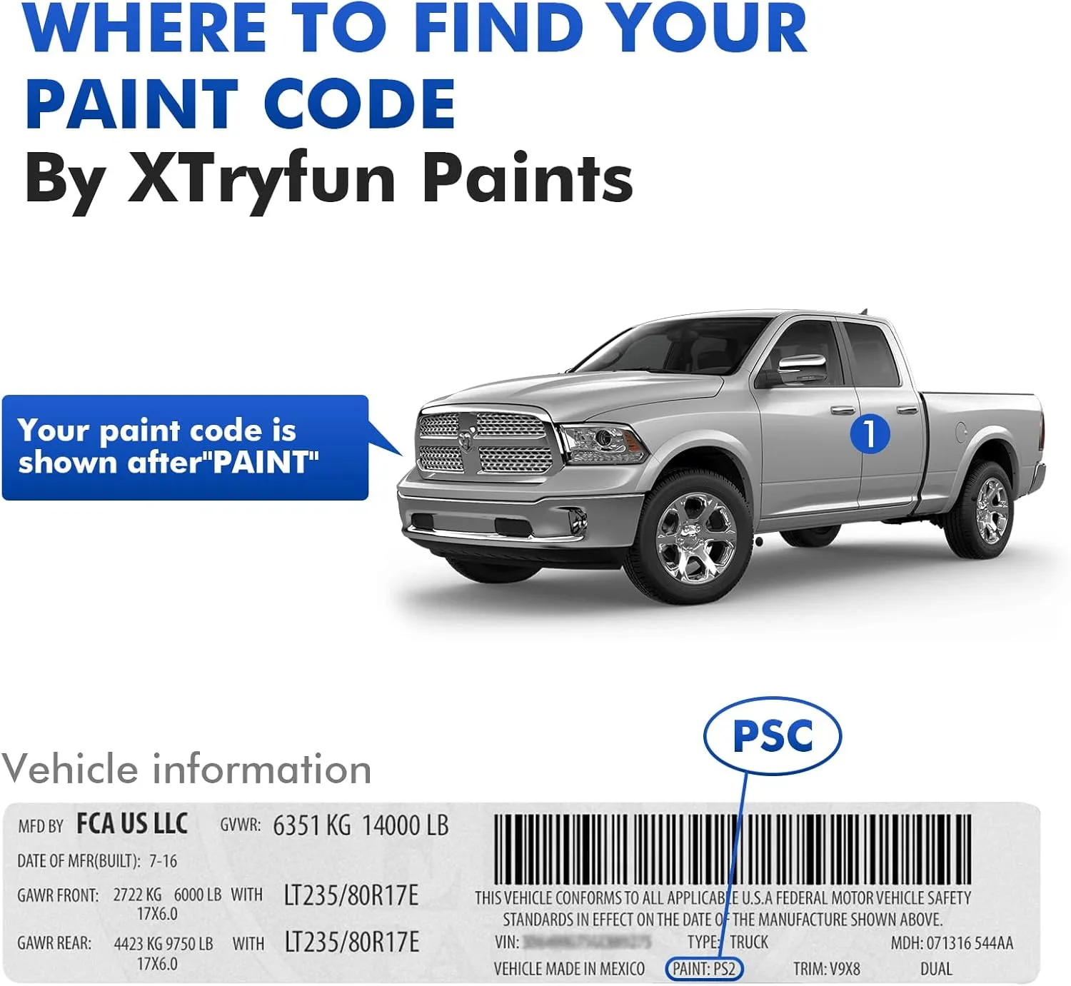 PSE/SSE Triple Nickel/Silver Zynith Touch Up Paint for Dodge, DIY Car Paint Scratch Repair Kit, Automotive Paint, Quick & Easy Fix Scratch Repair for Challenger/Charger