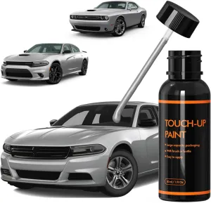 PSE/SSE Triple Nickel/Silver Zynith Touch Up Paint for Dodge, DIY Car Paint Scratch Repair Kit, Automotive Paint, Quick & Easy Fix Scratch Repair for Challenger/Charger