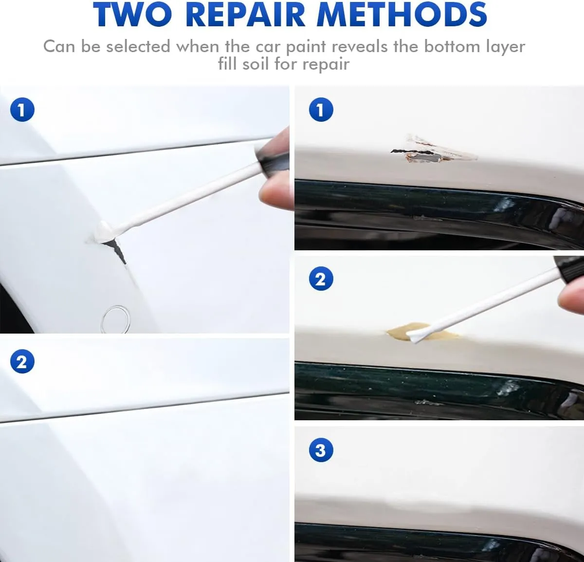 QAK Glacier White Touch Up Paint for Car Compatible with Nissan, DIY Car Paint Scratch Repair Kit, Automotive Paints, Quick & Easy Fix Scratch Repair for Rogue/Sentra/Altima/Frontier/Pathfinder