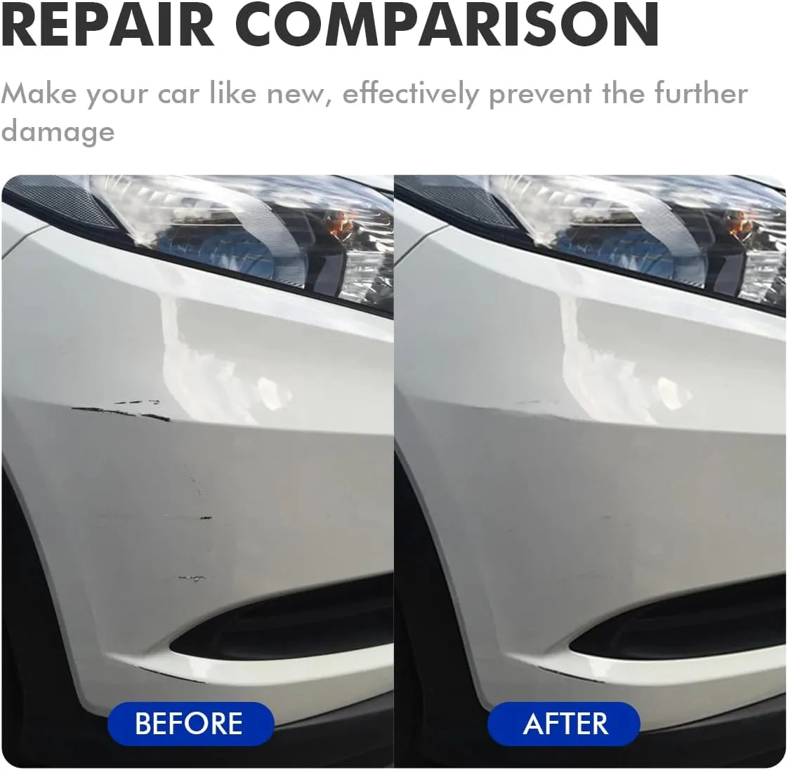 QAK Glacier White Touch Up Paint for Car Compatible with Nissan, DIY Car Paint Scratch Repair Kit, Automotive Paints, Quick & Easy Fix Scratch Repair for Rogue/Sentra/Altima/Frontier/Pathfinder