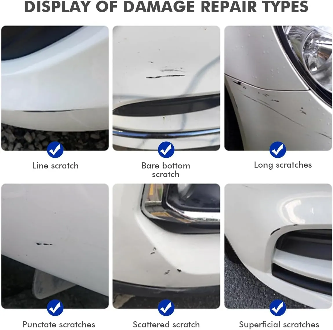 QAK Glacier White Touch Up Paint for Car Compatible with Nissan, DIY Car Paint Scratch Repair Kit, Automotive Paints, Quick & Easy Fix Scratch Repair for Rogue/Sentra/Altima/Frontier/Pathfinder