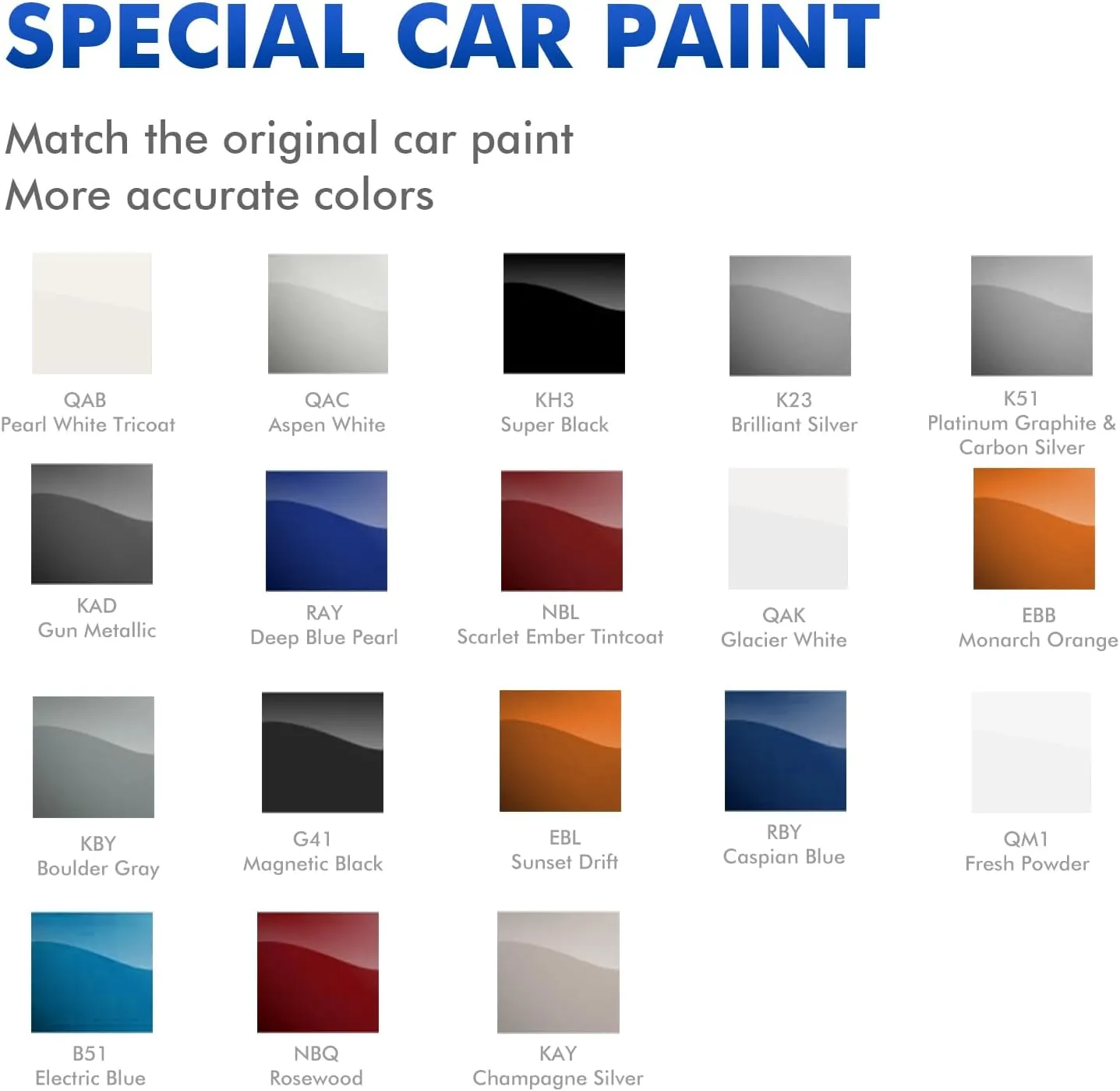 QAK Glacier White Touch Up Paint for Car Compatible with Nissan, DIY Car Paint Scratch Repair Kit, Automotive Paints, Quick & Easy Fix Scratch Repair for Rogue/Sentra/Altima/Frontier/Pathfinder