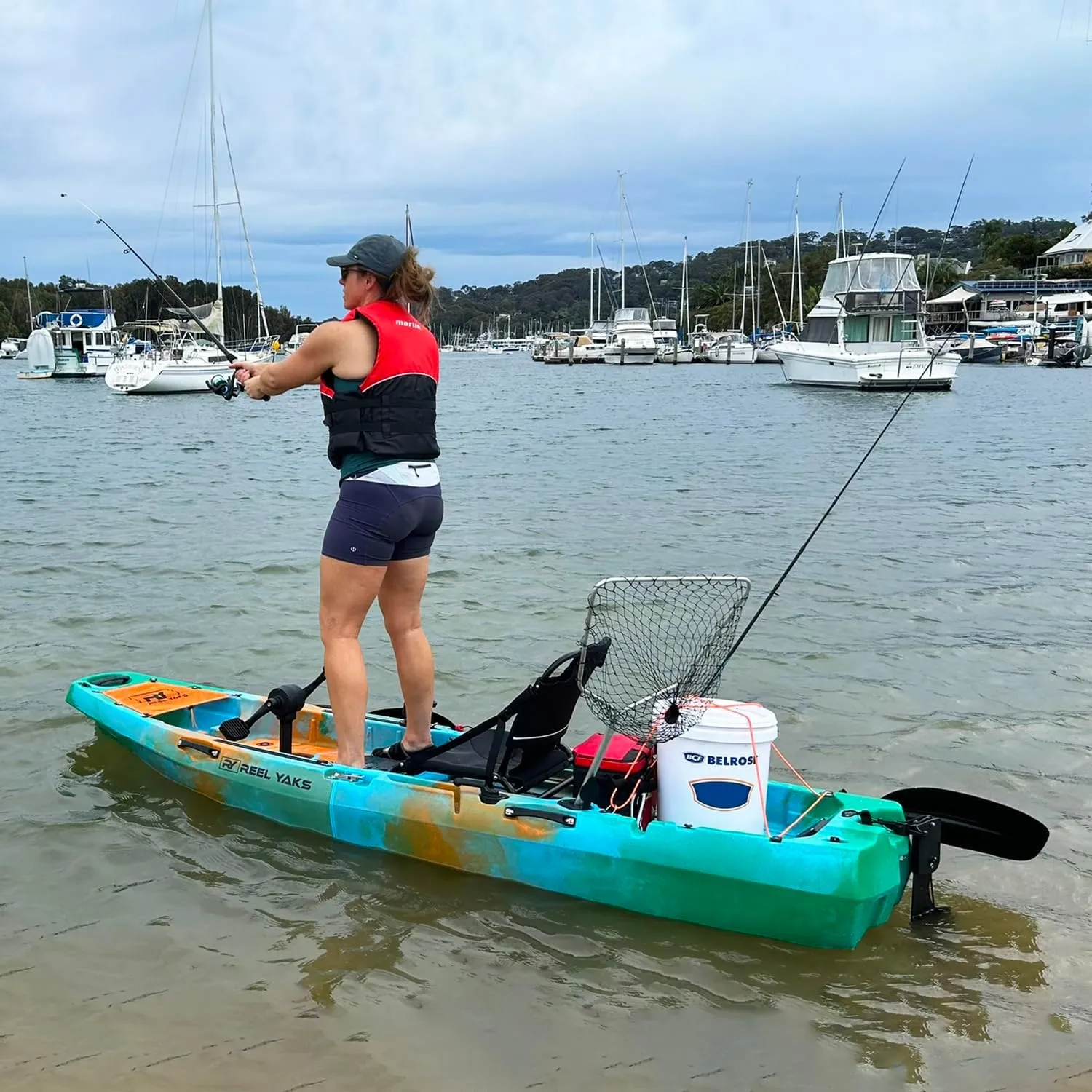 Radar Modular Fishing Kayak - 10ft Lightweight, Sit On Top Kayak for Adults & Youth - Stable & Portable, Ideal Space-Saving Design for Travel - 400 lbs Capacity