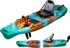 Radar Modular Fishing Kayak - 10ft Lightweight, Sit On Top Kayak for Adults & Youth - Stable & Portable, Ideal Space-Saving Design for Travel - 400 lbs Capacity
