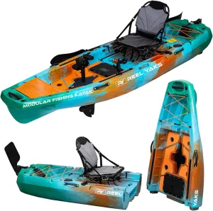 Radar Modular Fishing Kayak - 10ft Lightweight, Sit On Top Kayak for Adults & Youth - Stable & Portable, Ideal Space-Saving Design for Travel - 400 lbs Capacity