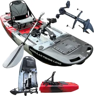 Raider Modular Fishing Kayak - 9.5ft Lightweight, Sit On Top Kayak for Adults & Youth - Stable & Portable, Ideal Space-Saving Design - 380 lbs Capacity