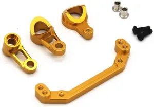 RC Accessory Compatible with LC for Racing for PTG-2 1/10 RC for Rally Car Upgrade Parts Accessories Metal Steering Servo Saver Steering Clutch Assembly