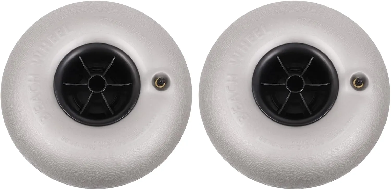 Replacement Balloon Wheels Beach Balloon Wheels Sand Tires Cart Tires for Kayak Dolly Canoe Boat Buggy Carrie, 2-Pack (10 Inch)
