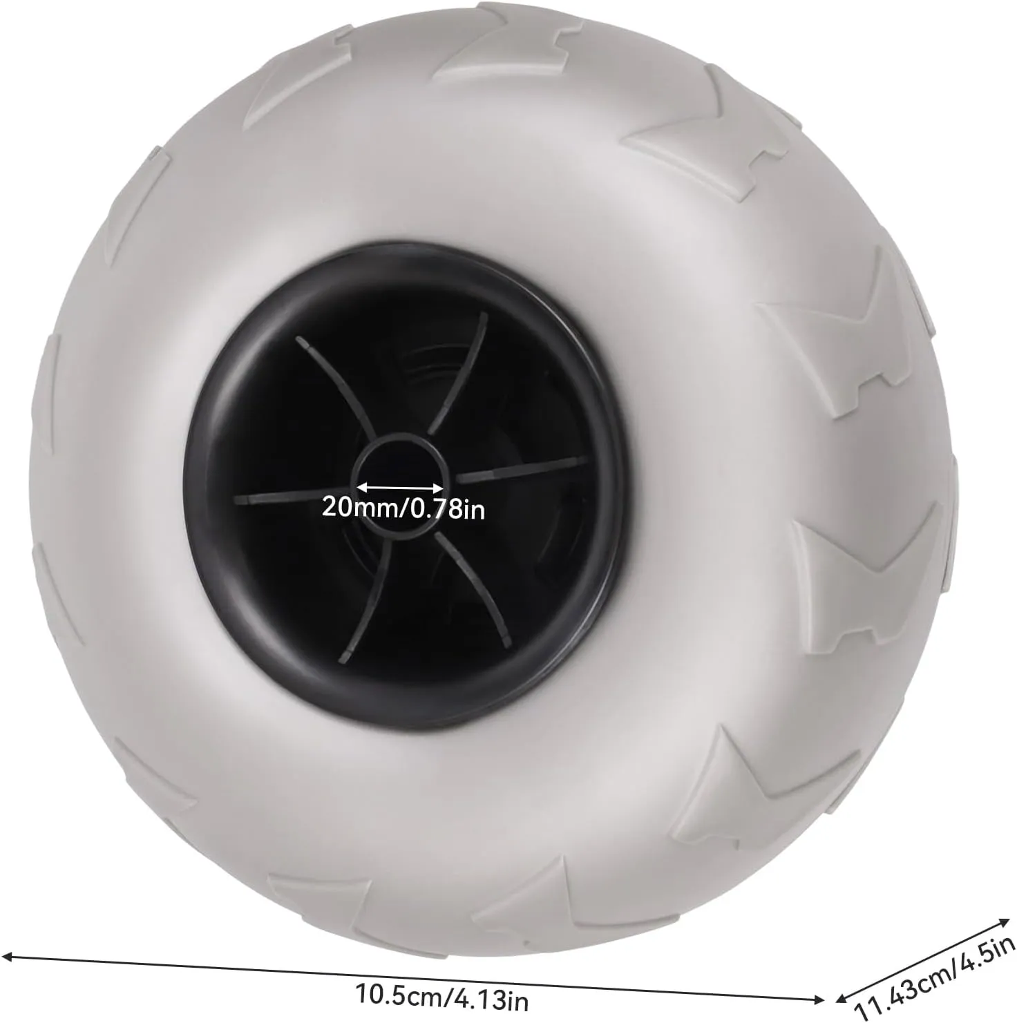 Replacement Balloon Wheels Beach Balloon Wheels Sand Tires Cart Tires for Kayak Dolly Canoe Boat Buggy Carrie, 2-Pack (9 Inch)