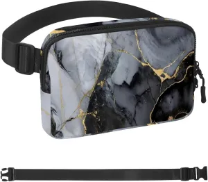 Retro Aesthetic Marble-1345 Crossbody Fanny Pack for Men&Women,Belt Bag for Travel Casual Walking Running Hiking Cycling