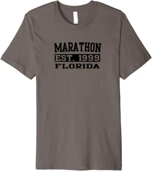 Retro Marathon Florida Souvenirs Marathon Beach FL Premium T-Shirt