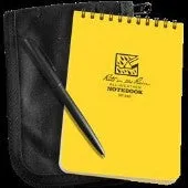Rite in the Rain All-Weather 146B-Kit Yellow Pocket Notebook Black Pen Tan Cordura Cover 102 x 152mm