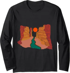 River Guardians Desert Sunset Rafting Kayaking Grand Canyon Long Sleeve T-Shirt