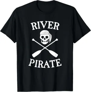 River Pirate Group Float Trip Canoeing, Tubing, or Rafting T-Shirt