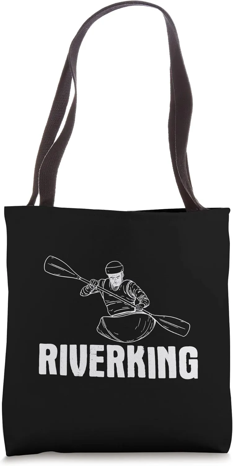 Riverking Canoeing Tote Bag