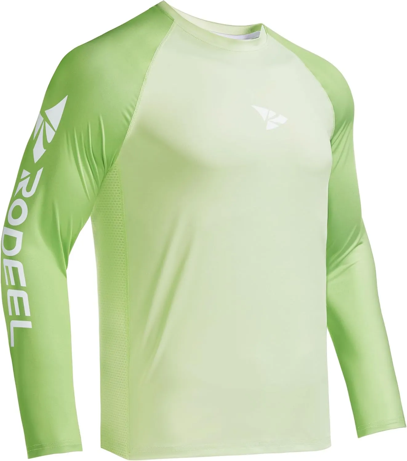 Rodeel Men's Fishing Shirts for Men Long Sleeve Wicking Fabric UPF 50 Sun Protection Performance Shirt