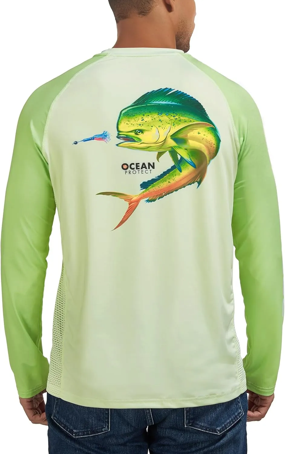 Rodeel Men's Fishing Shirts for Men Long Sleeve Wicking Fabric UPF 50 Sun Protection Performance Shirt