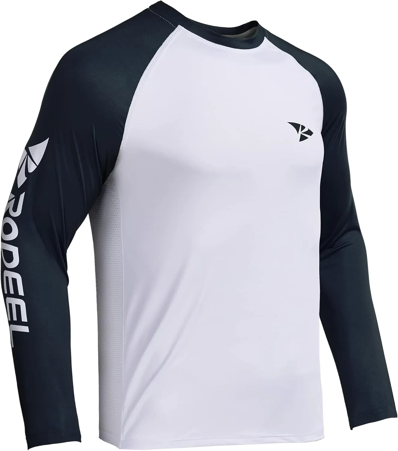 Rodeel Men's Fishing Shirts for Men Long Sleeve Wicking Fabric UPF 50 Sun Protection Performance Shirt
