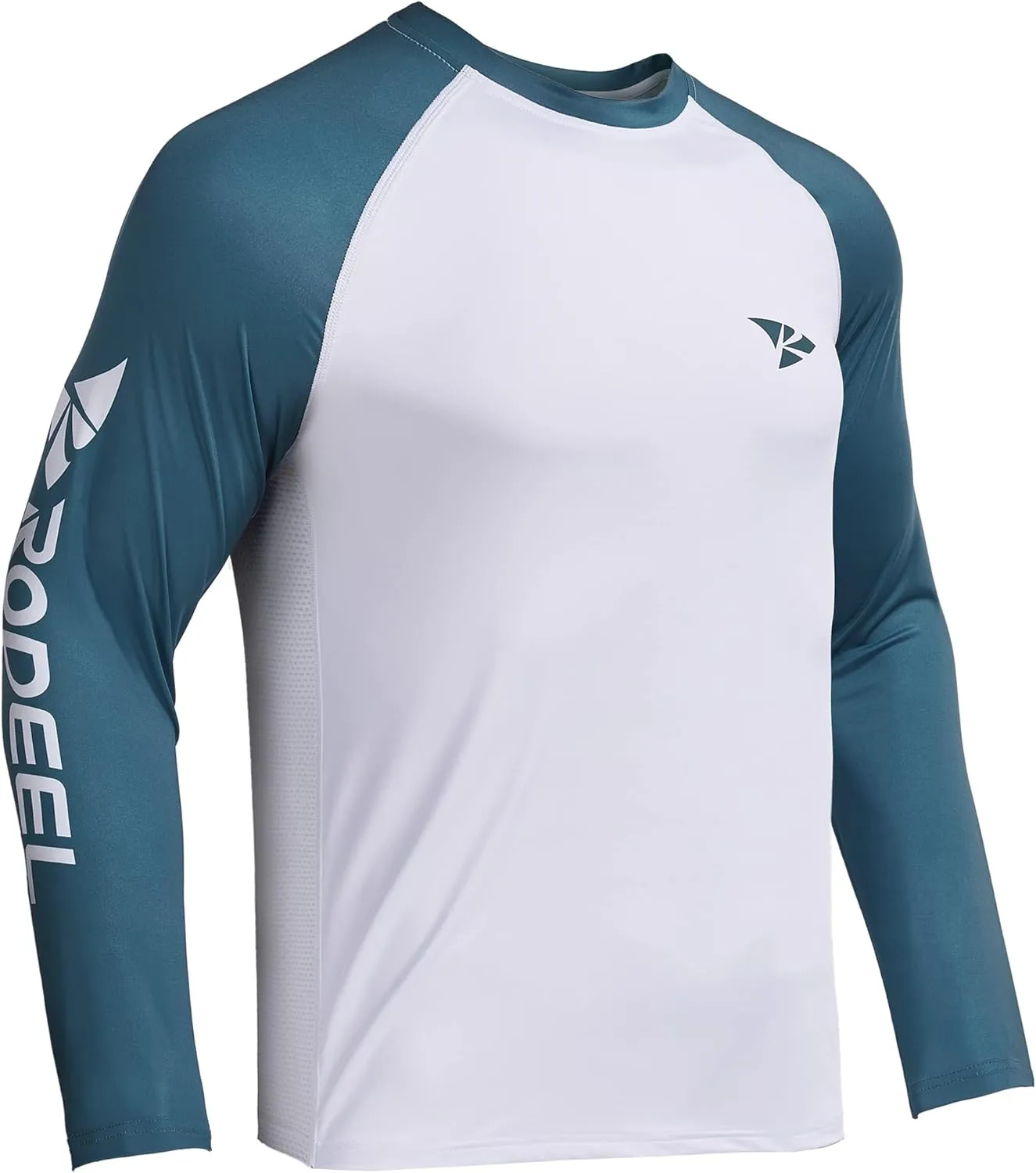 Rodeel Men's Fishing Shirts for Men Long Sleeve Wicking Fabric UPF 50 Sun Protection Performance Shirt
