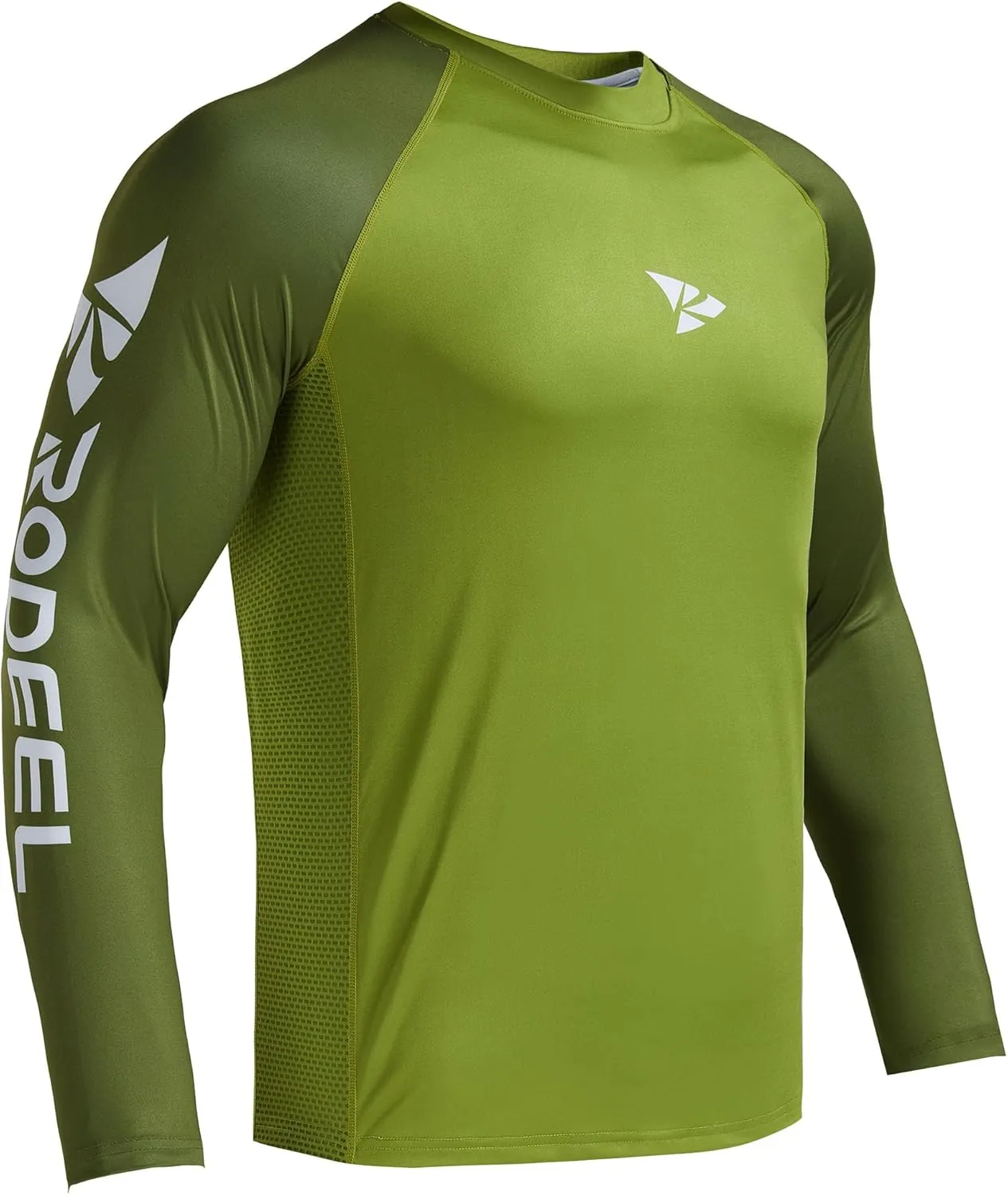 Rodeel Men's Fishing Shirts for Men Long Sleeve Wicking Fabric UPF 50 Sun Protection Performance Shirt