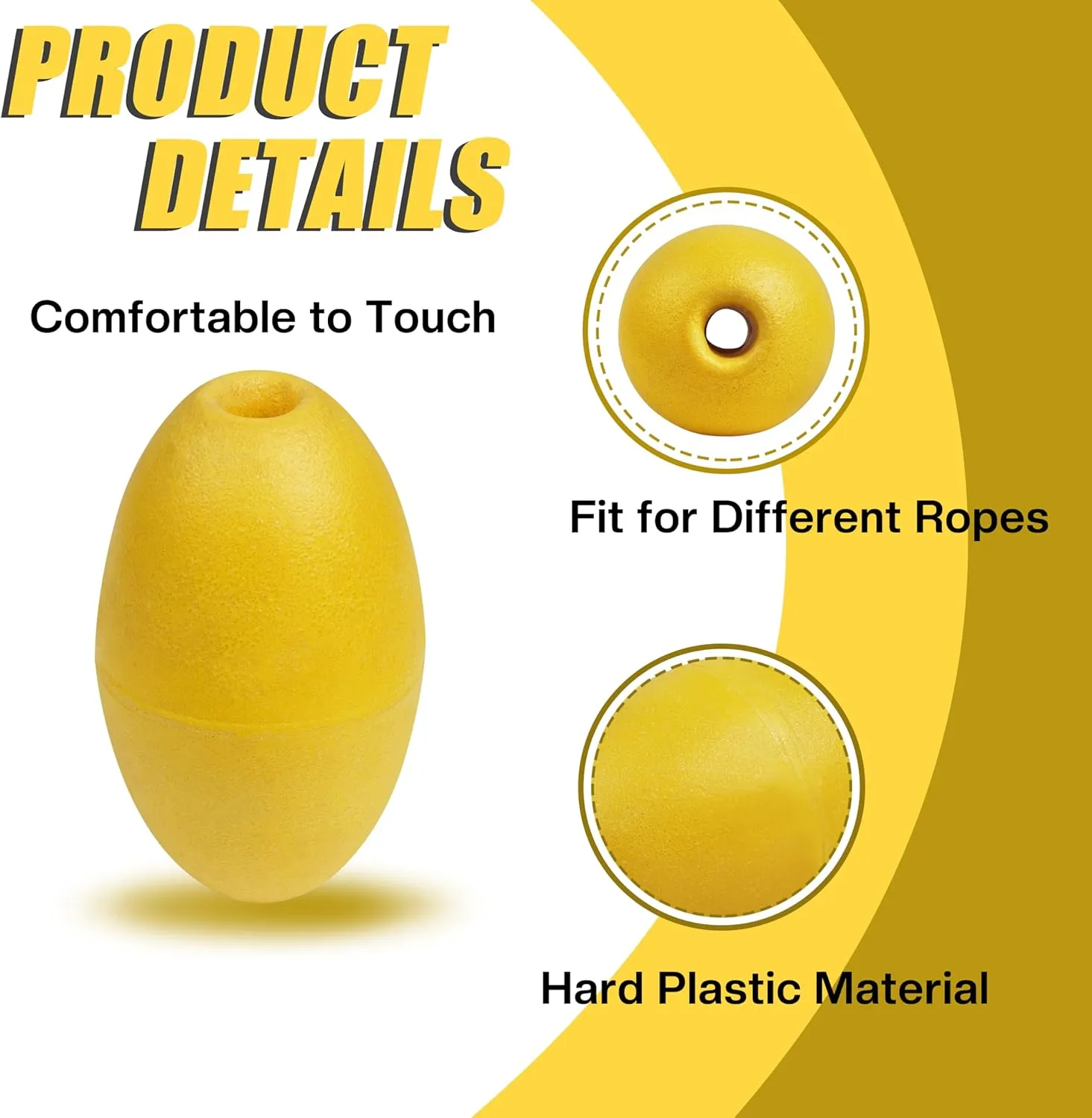 Rope Floats Marine Buoy Floats Deep Water Float Fishing Marker Buoys Anchor Float for Boats Swimming Kayak Crabbing Trail Dock Pool