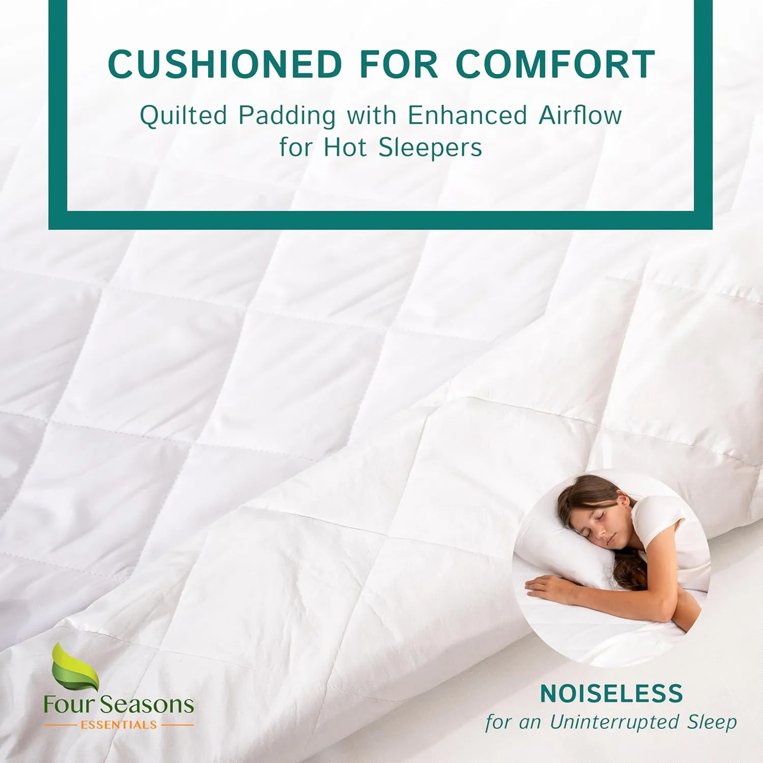RV Full Size Waterproof Mattress Pad - Fitted Mattress Protector with Quilted Pillow Top Mattress Topper - Premium Quality Hypoallergenic Mattress Cover (48”x75”) RV Short Full
