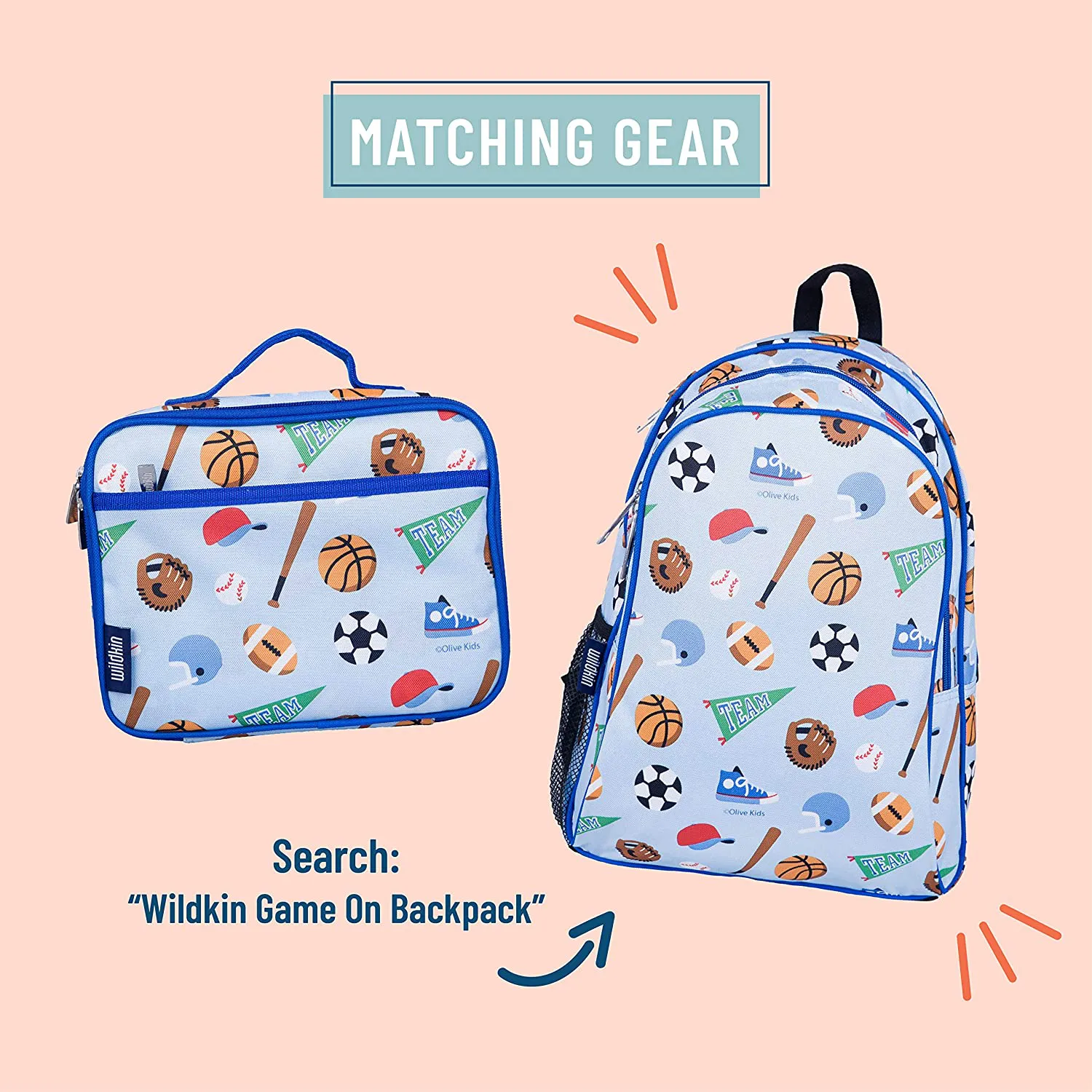 Rynx | Wildkin Kids Insulated Lunch Box for Boys and Girls, Perfect Size for Packing Warm or Cold Snacks for School and Travel, Mom's Choice Award Winner, BPA-free, Olive Kids (Dinosaur Land)