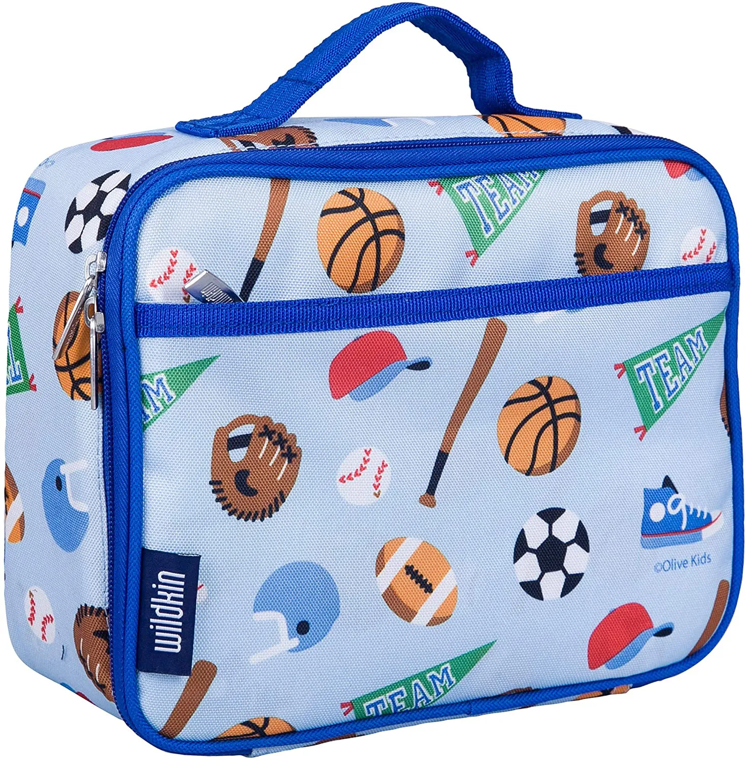 Rynx | Wildkin Kids Insulated Lunch Box for Boys and Girls, Perfect Size for Packing Warm or Cold Snacks for School and Travel, Mom's Choice Award Winner, BPA-free, Olive Kids (Dinosaur Land)