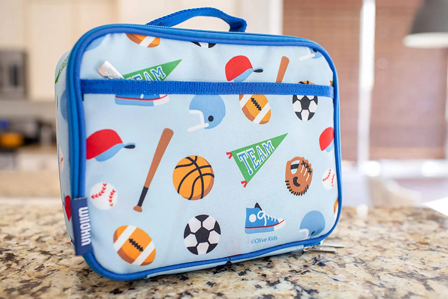 Rynx | Wildkin Kids Insulated Lunch Box for Boys and Girls, Perfect Size for Packing Warm or Cold Snacks for School and Travel, Mom's Choice Award Winner, BPA-free, Olive Kids (Dinosaur Land)